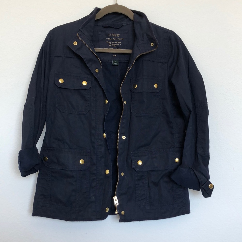 Navy Jcrew field jacket